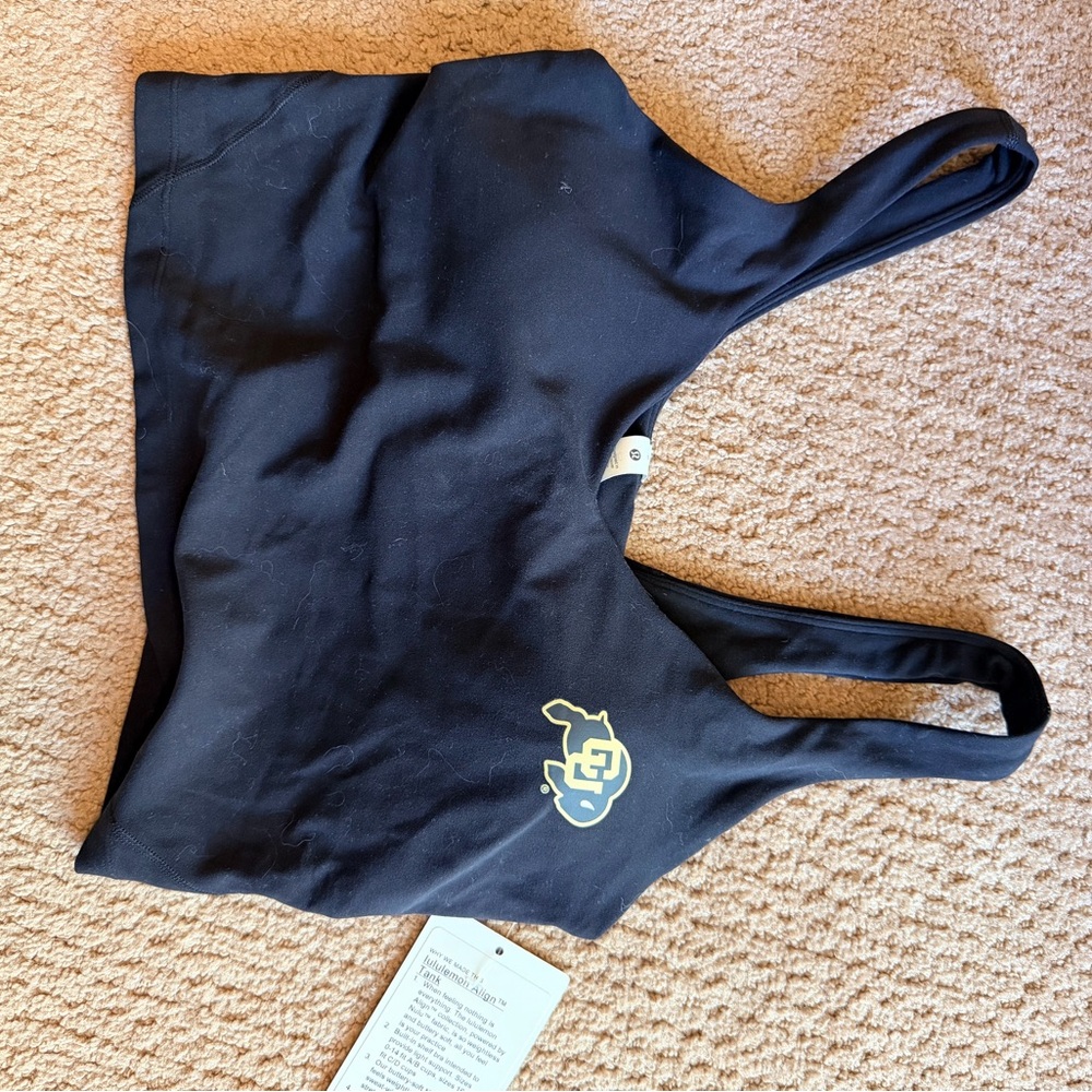 Lululemon Align University of Colorado Logo crop tank